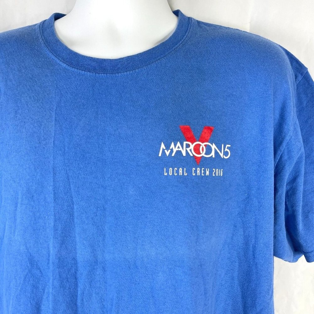 Maroon 5 Concert Tour 2016 Local Crew T-Shirt XL Mens Roadie